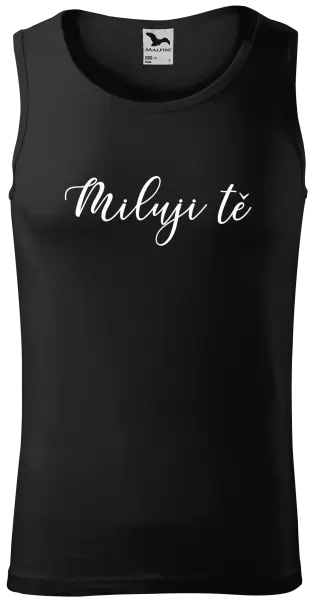 Pánské tílko Miluji tě - nápis