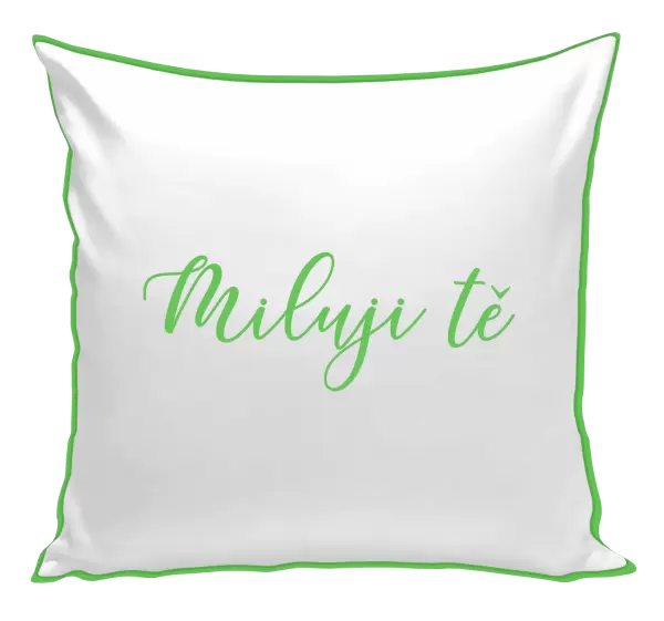 Polštář Miluji tě - nápis