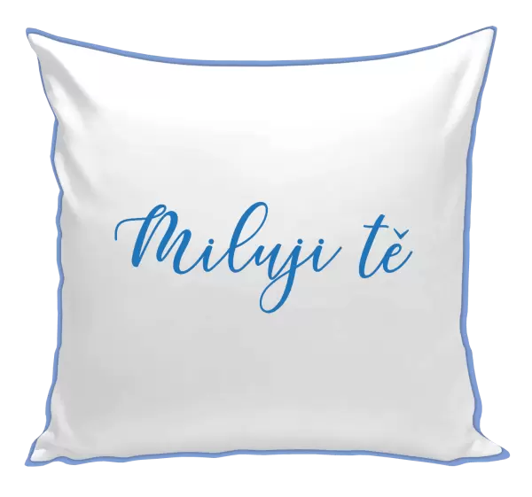 Polštář Miluji tě - nápis
