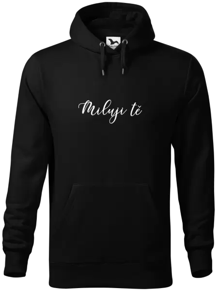 Pánská mikina Miluji tě - nápis