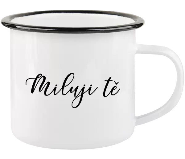 Plecháček Miluji tě - nápis