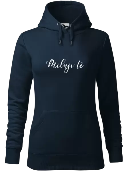 Dámská mikina Miluji tě - nápis