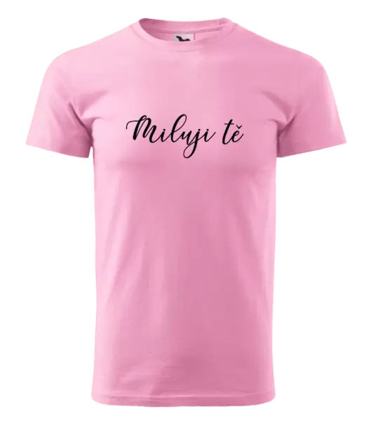 Pánské tričko Miluji tě - nápis