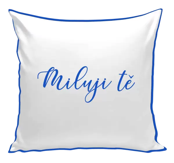 Polštář Miluji tě - nápis