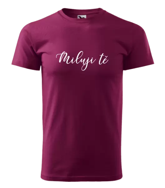 Pánské tričko Miluji tě - nápis