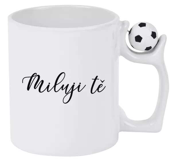Hrnek Miluji tě - nápis