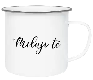 Plecháček Miluji tě - nápis