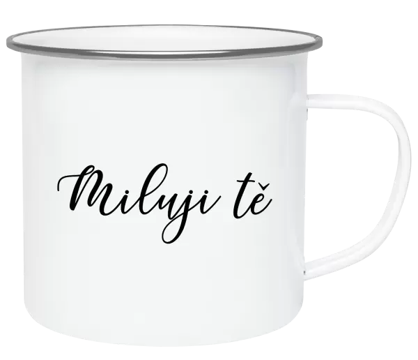 Plecháček Miluji tě - nápis