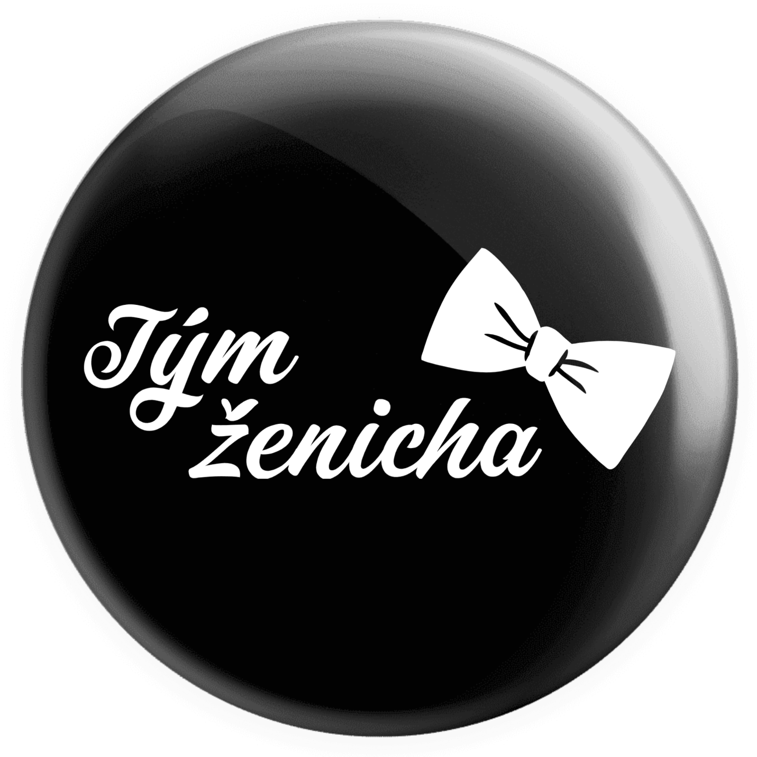 Placka Tým ženicha s motýlkem