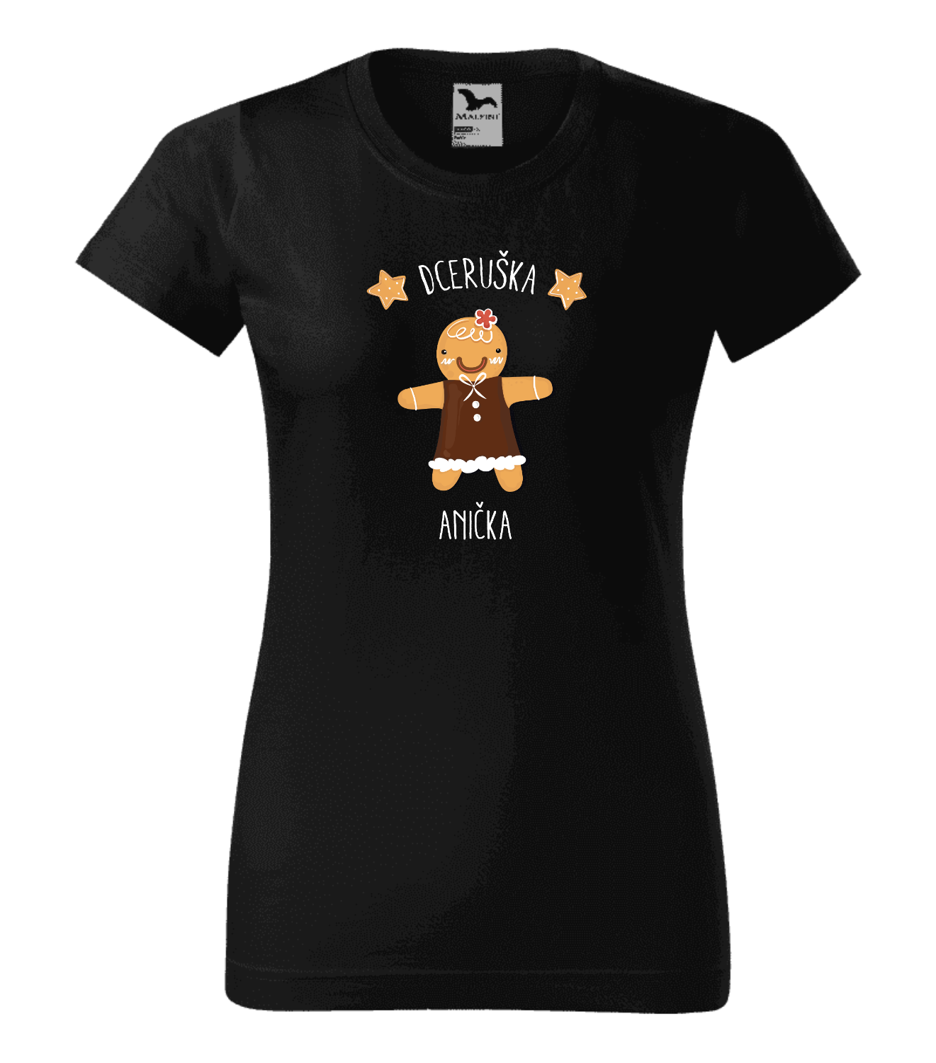 Dámské vánoční tričko Perníček dceruška