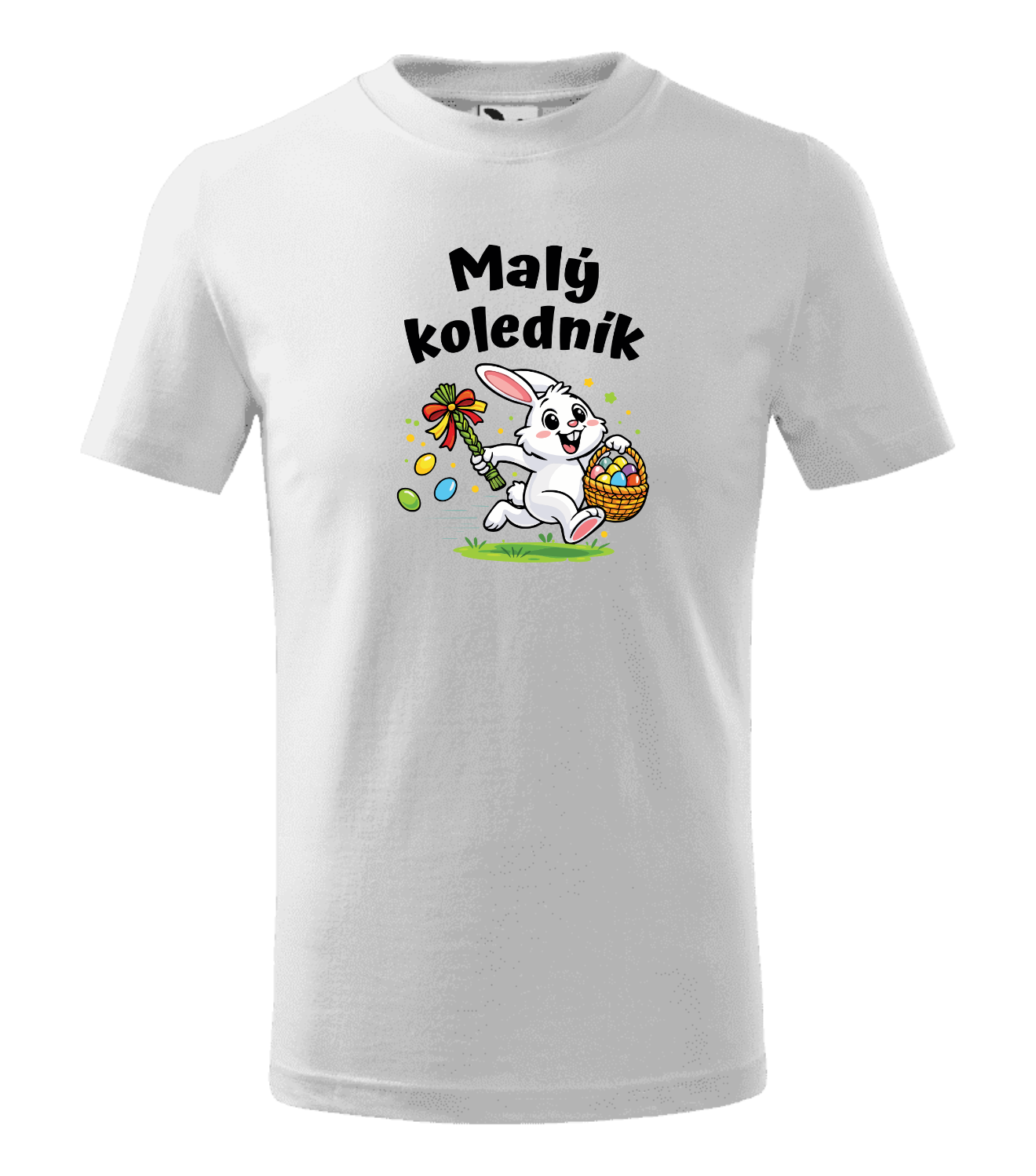 Dětské velikonoční tričko Malý koledník - zajíček